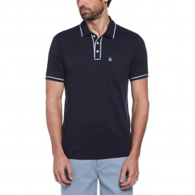 мъжки,блузи,с,яка,original,penguin,earl,organic,interlock,3d,sticker,pete,short,sleeve,polo,blue