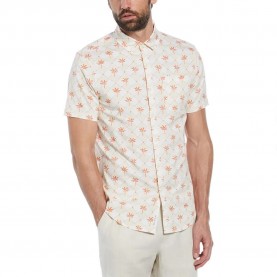 риза,с,къс,ръкав,мъжки,ризи,original,penguin,ev,twill,palm,tiles,short,sleeve,shirt,white
