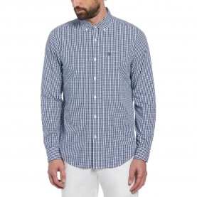 риза,с,дълъг,ръкав,мъжки,ризи,original,penguin,gingham,stretch,long,sleeve,shirt,blue,(estate,blue)