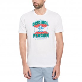 тениска,мъжки,тениски,original,penguin,graphic,3d,tv,pete,short,sleeve,t,shirt,white