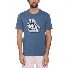 тениска,мъжки,тениски,original,penguin,graphic,4d,pete,short,sleeve,t,shirt,bering,sea,(blue)
