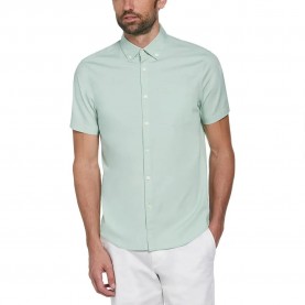 риза,с,къс,ръкав,мъжки,ризи,original,penguin,stretch,poplin,short,sleeve,shirt,green