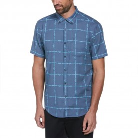 риза,с,къс,ръкав,мъжки,ризи,original,penguin,tencel,aop,grid,logo,short,sleeve,shirt,blue