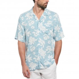 риза,с,къс,ръкав,мъжки,ризи,original,penguin,viscose,camp,aop,floral,short,sleeve,shirt,blue