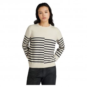 блуза,дамски,пуловери,дамски,плетени,дрехи,g,star,broken,crew,neck,sweater,beige