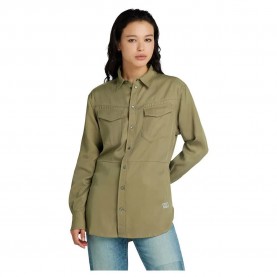 Риза с дълъг ръкав G-Star Tunic long sleeve shirt - Green (Ensis Green) риза,с,дълъг,ръкав,дамски,ризи,g,star,tunic,long,sleeve,shirt,green,(ensis,green)