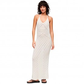 рокля,дамски,поли,и,рокли,superdry,crochet,halter,sleeveless,long,dress,beige