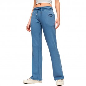 Анцуг Superdry Essential Flare joggers - Blue (Wedgewood Blue) анцуг,дамски,панталони,superdry,essential,flare,joggers,blue,(wedgewood,blue)