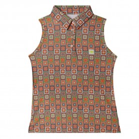 дамски,блузи,с,яка,oxy,golf,flower,pop,woman,sleeveless,polo,orange,(orange,green)