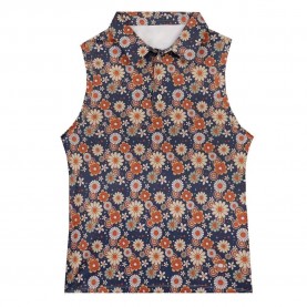 дамски,блузи,с,яка,oxy,golf,flower,power,woman,sleeveless,polo,multicolor,(blue,orange)