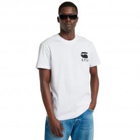 тениска,мъжки,тениски,дамски,тениски,g,star,burger,back,print,short,sleeve,t,shirt,white,(white)
