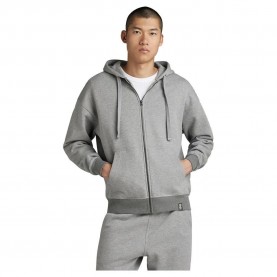 блуза,мъжки,пуловери,g,star,essential,loose,full,zip,sweatshirt,grey