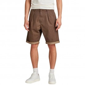 къси,панталони,мъжки,панталони,g,star,pleated,chino,shorts,brown