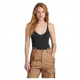 дамски,бодита,g,star,spaghetti,strap,ribbed,sleeveless,body,dark,black,(black)