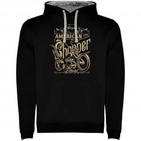 суичър,мъжки,пуловери,kruskis,american,chopper,two,colour,hoodie,black,grey,(black)