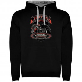 суичър,мъжки,пуловери,kruskis,choppers,motorcycles,two,colour,hoodie,black,grey,(black)