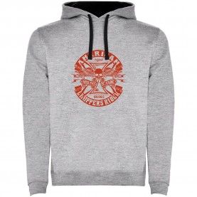суичър,мъжки,пуловери,kruskis,choppers,rider,two,colour,hoodie,heather,grey,black,(grey)