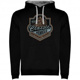 суичър,мъжки,пуловери,kruskis,classic,vehicle,two,colour,hoodie,black,grey,(black)