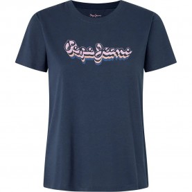 тениска,дамски,тениски,pepe,jeans,enara,short,sleeve,t,shirt,blue