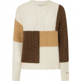 блуза,дамски,пуловери,дамски,плетени,дрехи,pepe,jeans,hilary,sweater,white