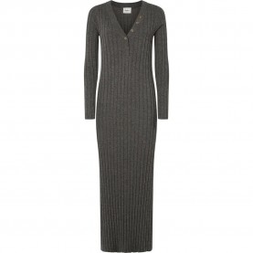 рокля,дамски,поли,и,рокли,pepe,jeans,izabel,long,sleeve,long,dress,grey