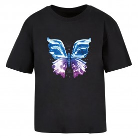 тениска,дамски,тениски,miss,tee,chromed,butterfly,short,sleeve,t,shirt,black