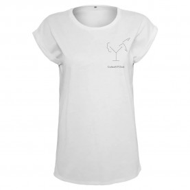 тениска,дамски,тениски,miss,tee,cocktail,o´clock,tee,short,sleeve,t,shirt,white,(white)