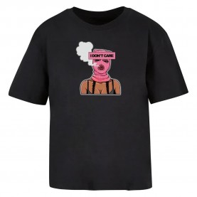 тениска,дамски,тениски,miss,tee,i,don´t,care,short,sleeve,t,shirt,black,(black)
