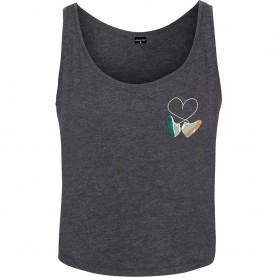 тениска,дамски,тениски,miss,tee,kicks,love,emb,sleeveless,t,shirt,grey,(charcoal)
