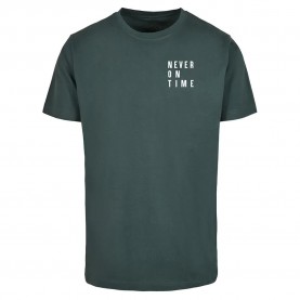 тениска,дамски,тениски,miss,tee,never,on,time,short,sleeve,t,shirt,bottle,green,(green)