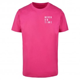 тениска,дамски,тениски,miss,tee,never,on,time,short,sleeve,t,shirt,pink,(hibiskus,pink)