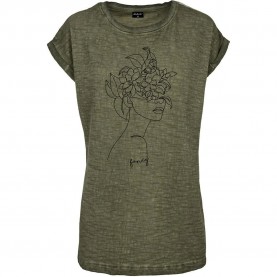 тениска,дамски,тениски,miss,tee,one,line,fruit,short,sleeve,t,shirt,olive,(green)