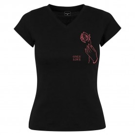 тениска,дамски,тениски,miss,tee,only,love,short,sleeve,t,shirt,black,(black)