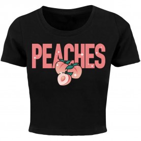 къса,блуза,дамски,топове,miss,tee,peaches,cropped,short,sleeve,top,black,(black)