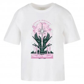 тениска,дамски,тениски,miss,tee,shine,bright,short,sleeve,t,shirt,white,(white)