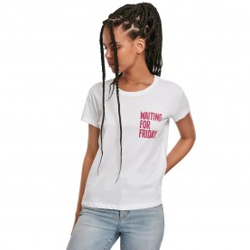 тениска,дамски,тениски,miss,tee,waiting,for,friday,short,sleeve,t,shirt,white,(white)