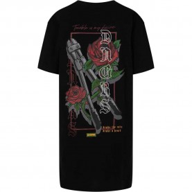рокля,дамски,поли,и,рокли,dangerous,dngrs,rosecutter,short,sleeve,dress,black