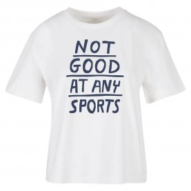 тениска,дамски,тениски,miss,tee,not,good,at,any,sports,short,sleeve,t,shirt,white,(white)