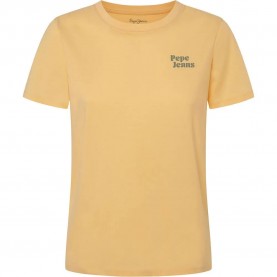 тениска,дамски,тениски,pepe,jeans,effie,short,sleeve,t,shirt,yellow,(cornish,yellow)