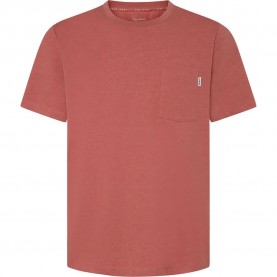 Тениска Pepe jeans PM509434 short sleeve T-shirt - Orange (Cedar Wood Brown) тениска,мъжки,тениски,pepe,jeans,pm509434,short,sleeve,t,shirt,orange,(cedar,wood,brown)