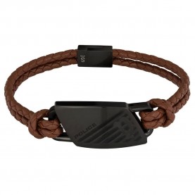 бижутерия,police,pj26559blb.02,bracelet,brown