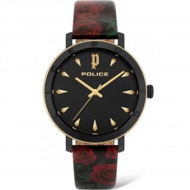 Часовник Police PL16033MSBG02 woman watch - Brown (Black / Red / Black) часовник,часовници,police,pl16033msbg02,woman,watch,brown,(black,red,black)