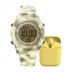 Часовник Watx WAPACKEAR4_M woman watch - Golden (Transparent / Yellow / Green) часовник,часовници,watx,wapackear4,m,woman,watch,golden,(transparent,yellow,green)
