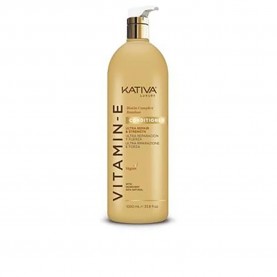 хигиена,коса,kativa,vitamin,e,biotin,&,bamboo,1000ml,conditioner,golden,(white)