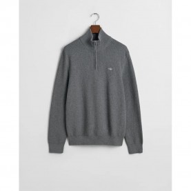 блуза,мъжки,пуловери,gant,8030211,half,zip,sweater,dark,grey,melange,(grey)