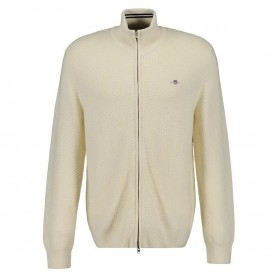 блуза,мъжки,пуловери,gant,8030212,full,zip,sweater,cream,(beige)