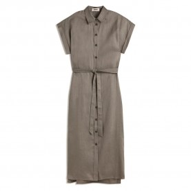 рокля,дамски,поли,и,рокли,ecoalf,amatista,short,sleeve,dress,beige