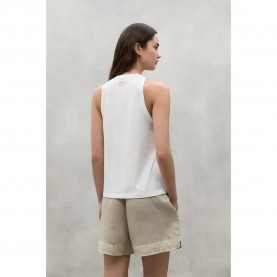 Тениска Ecoalf Francisca sleeveless T-shirt - White (White) тениска,дамски,тениски,ecoalf,francisca,sleeveless,t,shirt,white,(white)