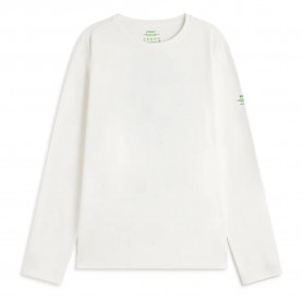 тениска,мъжки,тениски,ecoalf,liber,long,sleeve,t,shirt,white