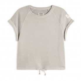 риза,с,къс,ръкав,дамски,блузи,ecoalf,reine,short,sleeve,sweatshirt,beige